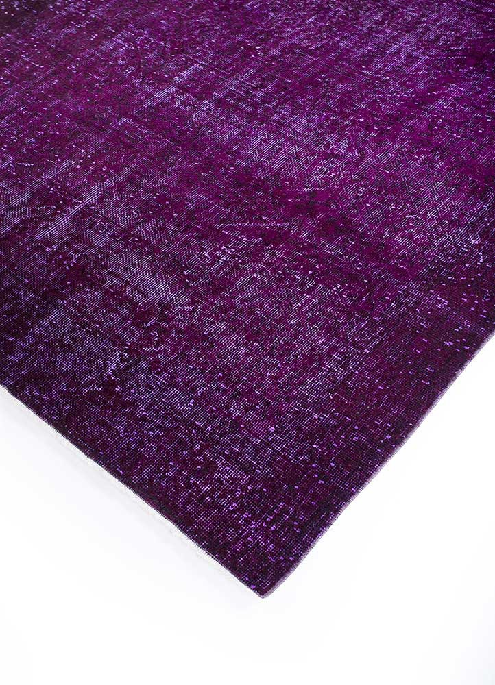lacuna pink and purple wool Hand Knotted Rug - FloorShot lacuna pink and purple wool Hand Knotted Rug - FloorShot