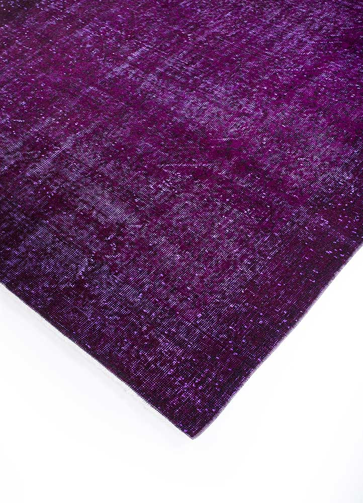 lacuna pink and purple wool Hand Knotted Rug - FloorShot