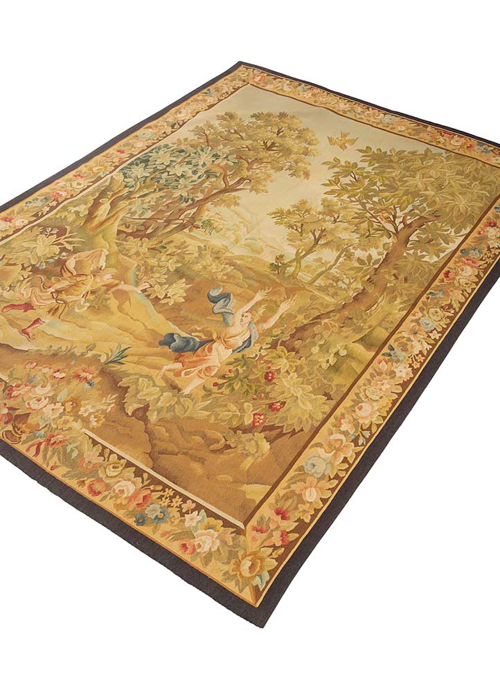 wall art green wool Hand woven Rug - FloorShot wall art green wool Hand woven Rug - FloorShot