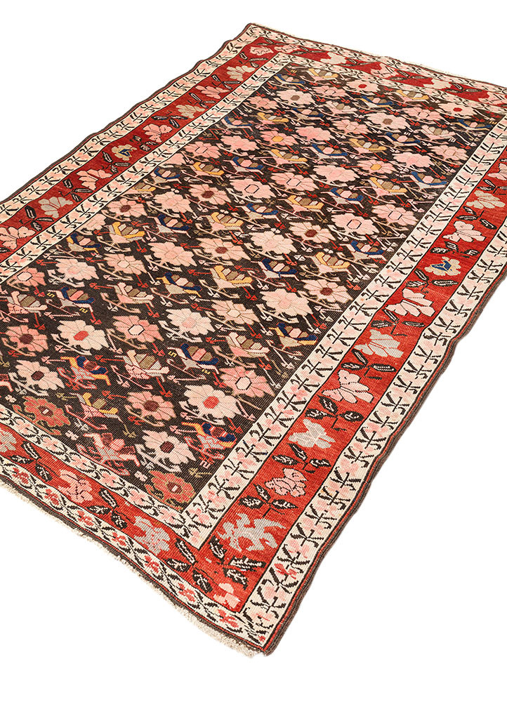 kiaan beige and brown wool Hand Knotted Rug - FloorShot kiaan beige and brown wool Hand Knotted Rug - FloorShot