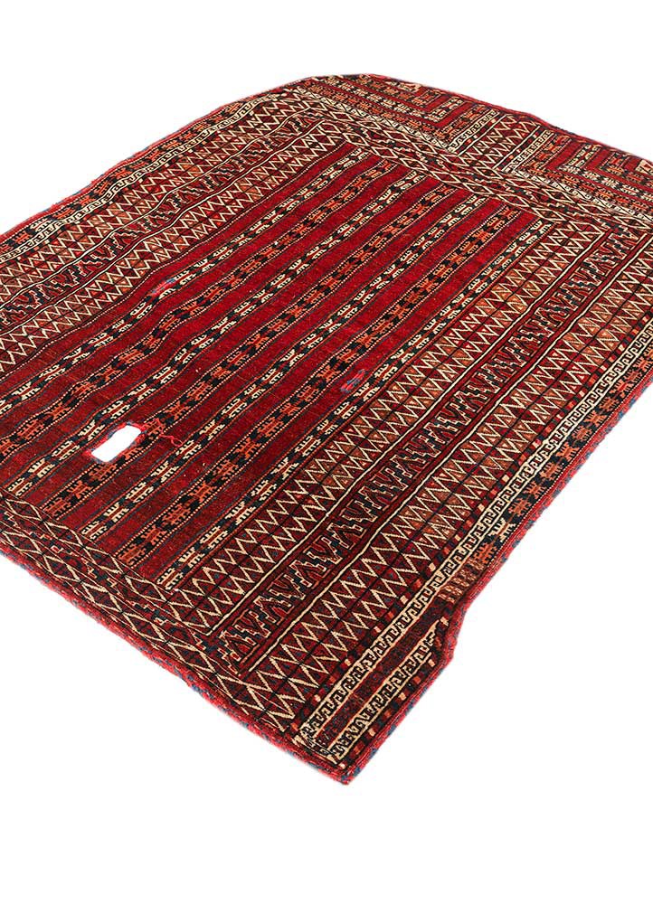 bespoke sile red and orange wool Wall Art Rug - FloorShot bespoke sile red and orange wool Wall Art Rug - FloorShot