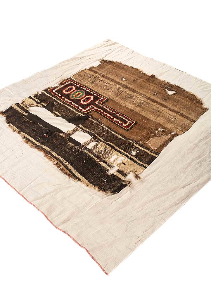 bespoke sile grey and black wool Wall Art Rug - FloorShot bespoke sile grey and black wool Wall Art Rug - FloorShot