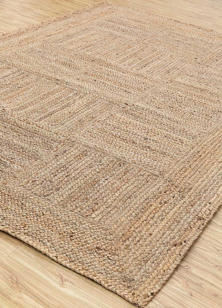 nomadic threads beige and brown jute and hemp Flat Weaves Rug - FloorShot