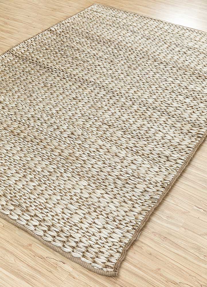 nomadic threads beige and brown jute and hemp Flat Weaves Rug - FloorShot