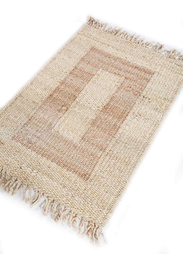 nomadic threads beige and brown jute and hemp Flat Weaves Rug - FloorShot