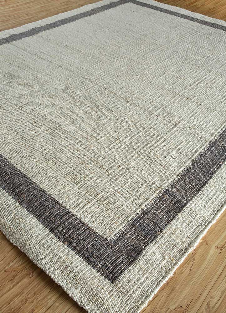 nomadic threads grey and black jute and hemp Flat Weaves Rug - FloorShot