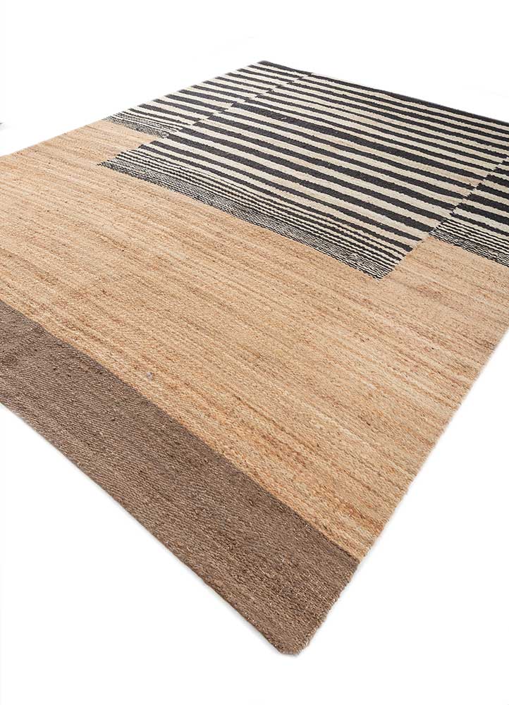 nomadic threads beige and brown jute and hemp Flat Weaves Rug - FloorShot