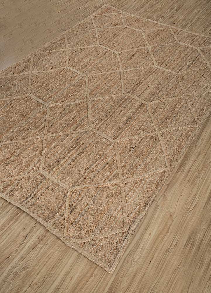 nomadic threads beige and brown jute and hemp Flat Weaves Rug - FloorShot