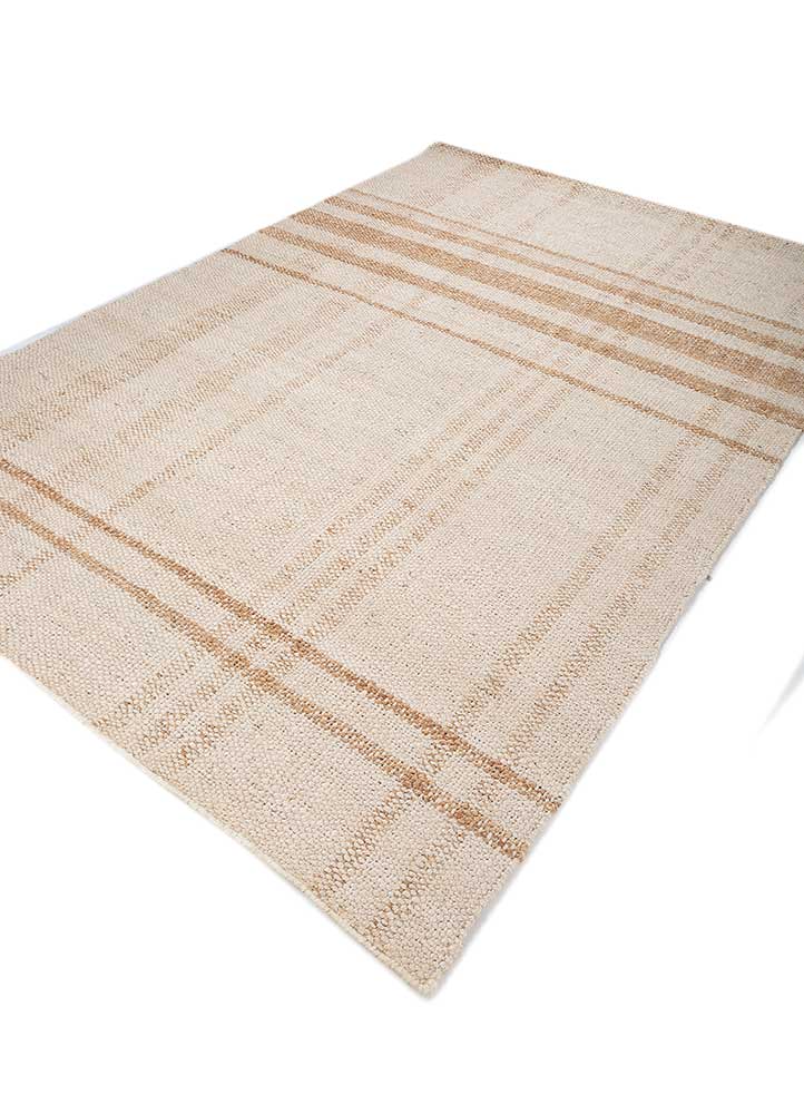 nomadic threads beige and brown jute and hemp Flat Weaves Rug - FloorShot