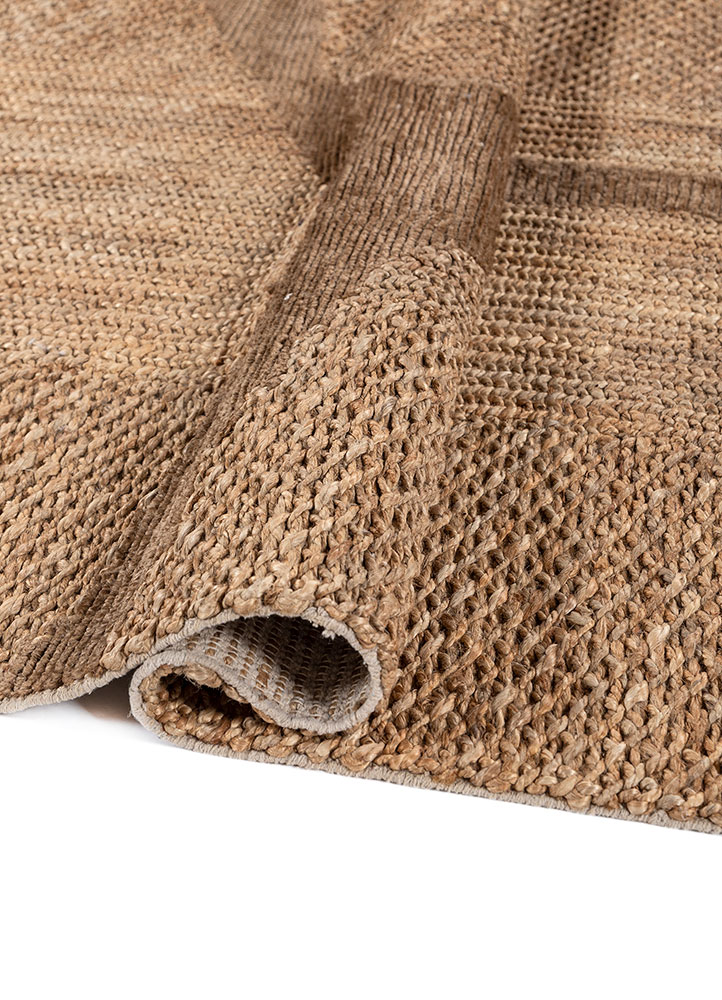 nomadic threads beige and brown jute and hemp Flat Weaves Rug - FloorShot