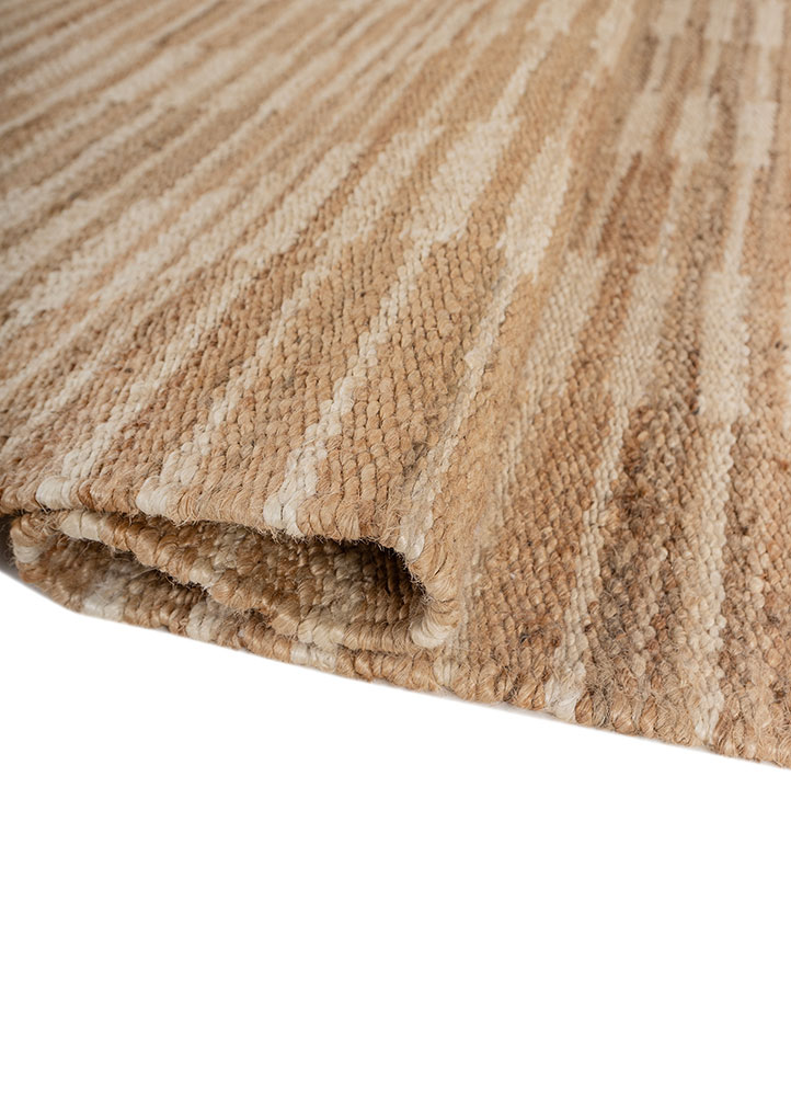 nomadic threads beige and brown jute and hemp Flat Weaves Rug - FloorShot