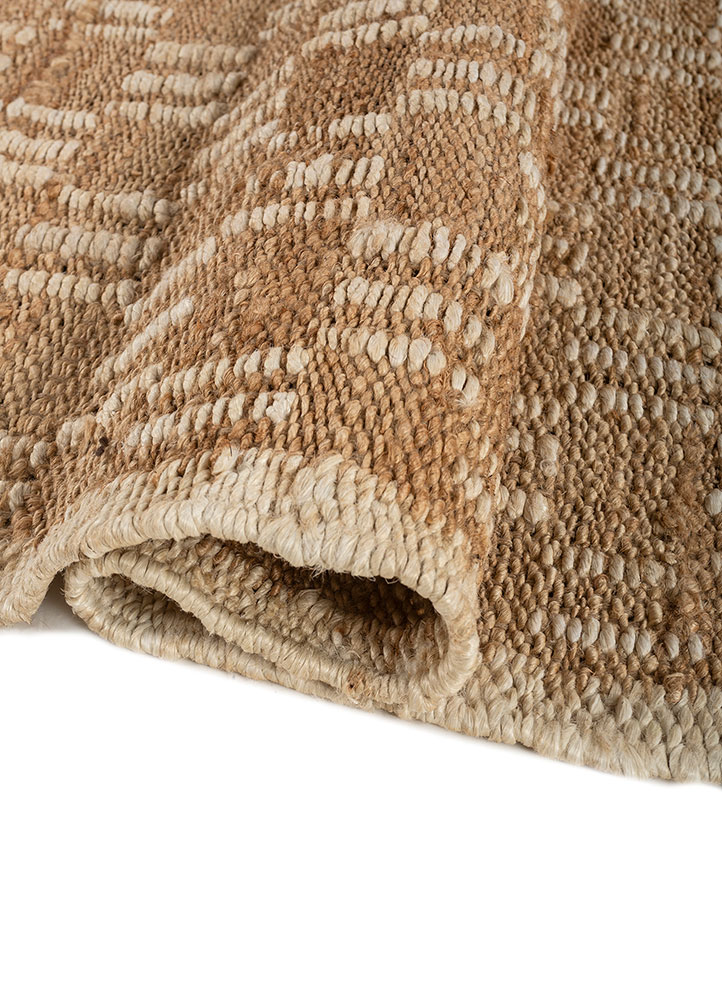nomadic threads beige and brown jute and hemp Flat Weaves Rug - FloorShot