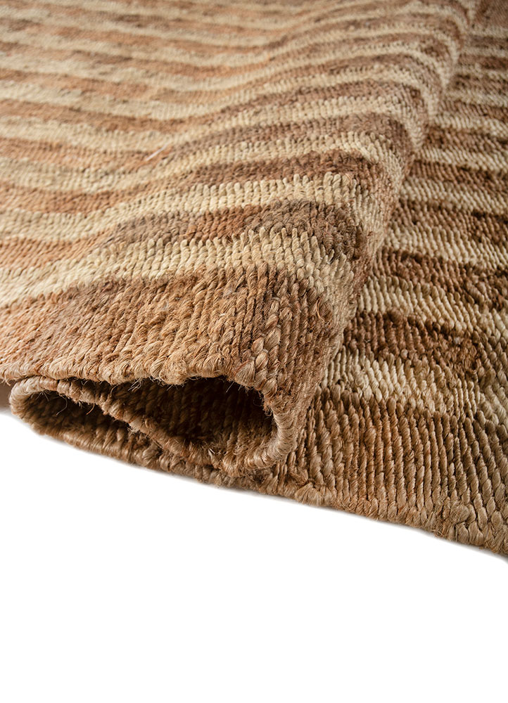 nomadic threads beige and brown jute and hemp Flat Weaves Rug - FloorShot