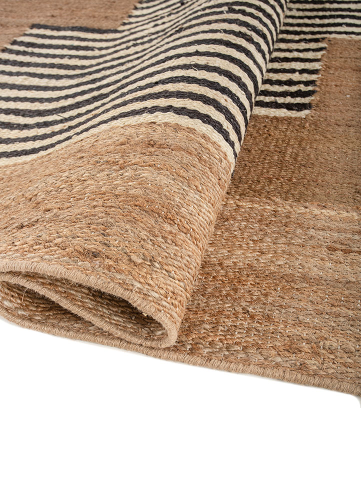 nomadic threads beige and brown jute and hemp Flat Weaves Rug - FloorShot