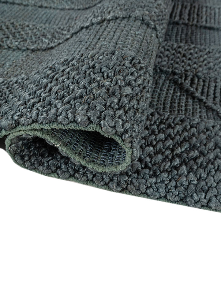 nomadic threads blue jute and hemp Flat Weaves Rug - FloorShot