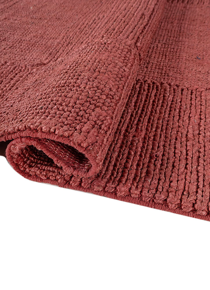 nomadic threads red and orange jute and hemp Flat Weaves Rug - FloorShot