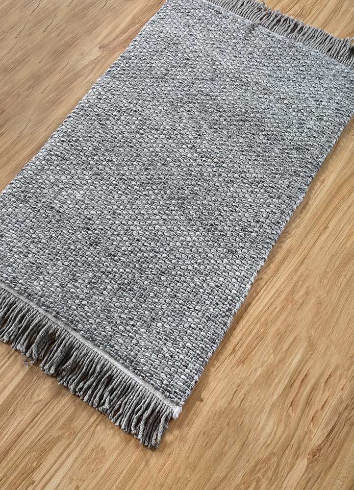 abrash blue polyester Flat Weaves Rug - FloorShot