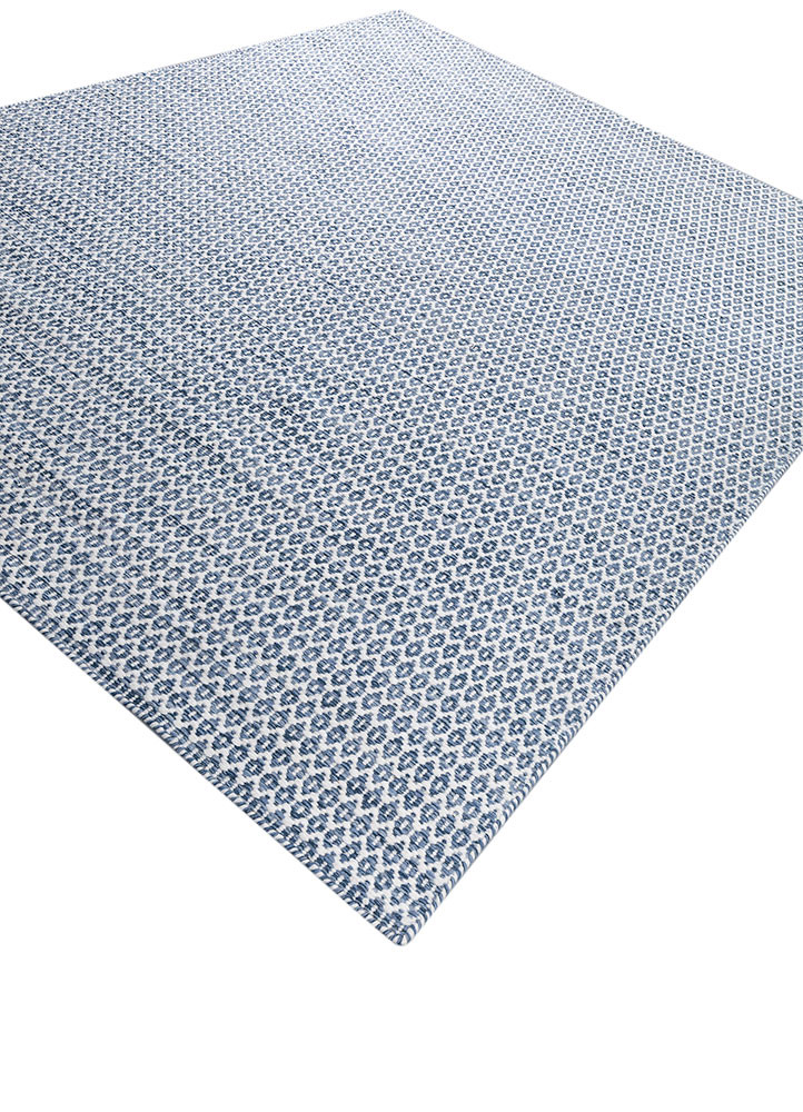 abrash blue wool Flat Weaves Rug - FloorShot abrash blue wool Flat Weaves Rug - FloorShot