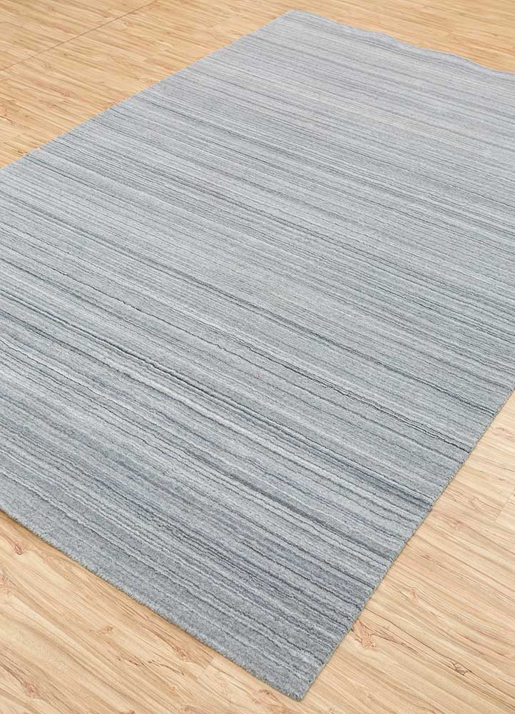 tesoro grey and black polyester Hand Loom Rug - FloorShot