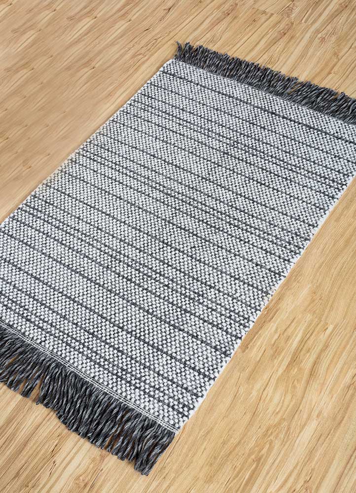 contour ivory polyester Hand Loom Rug - FloorShot