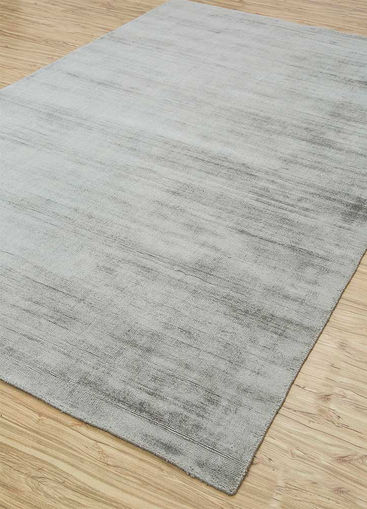 basis grey and black viscose Hand Loom Rug - FloorShot