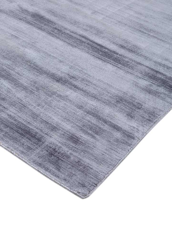 basis grey and black viscose Hand Loom Rug - FloorShot