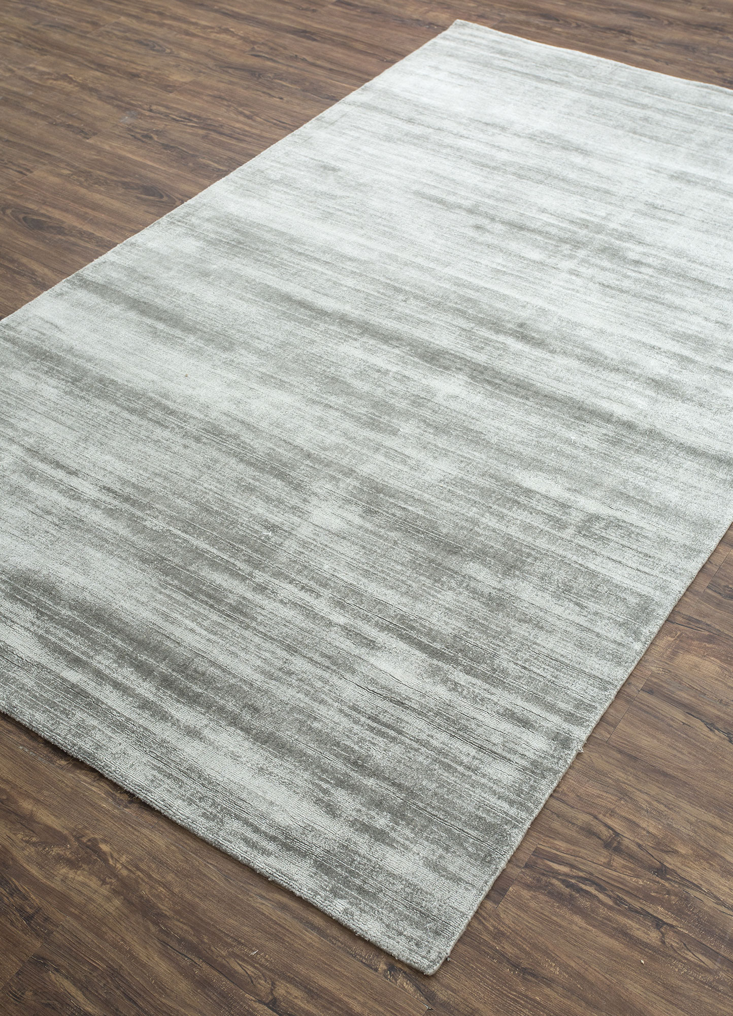 basis grey and black viscose Hand Loom Rug - FloorShot