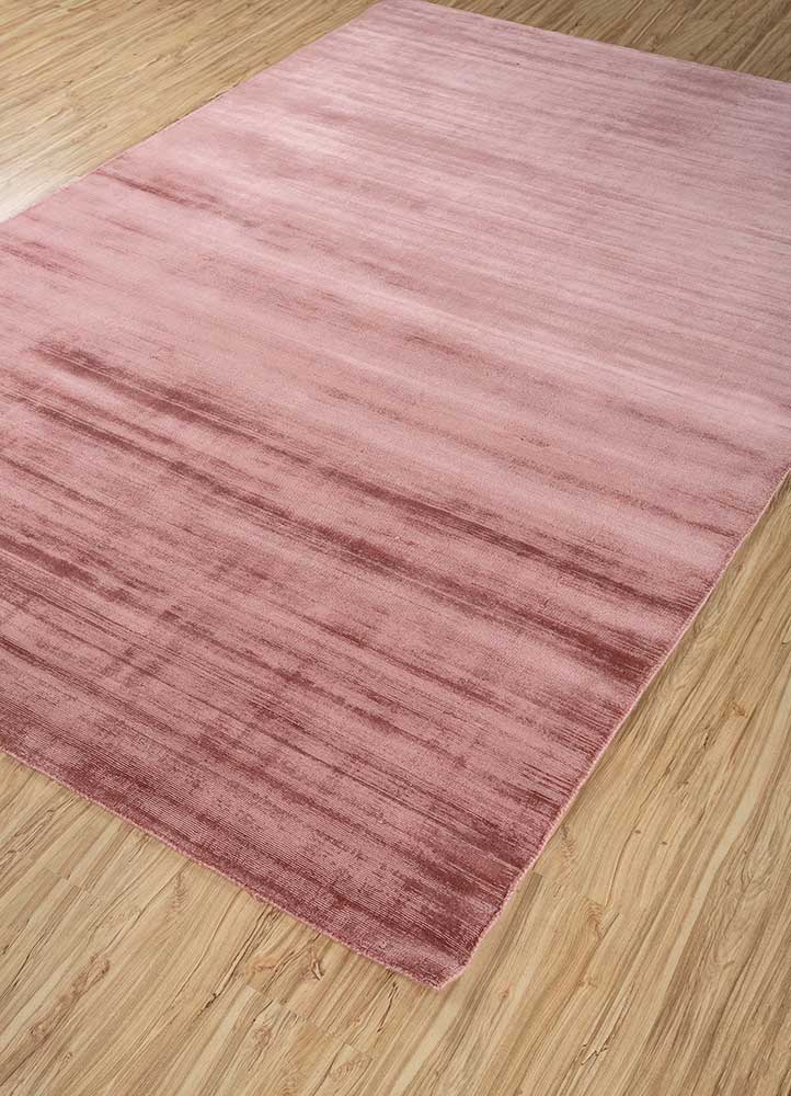 basis red and orange viscose Hand Loom Rug - FloorShot