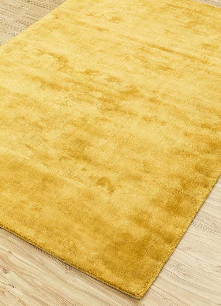 basis gold viscose Hand Loom Rug - FloorShot