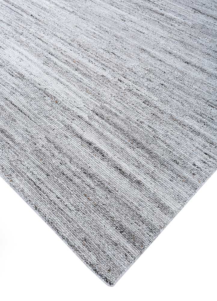 manifest grey and black polyester Hand Knotted Rug - FloorShot