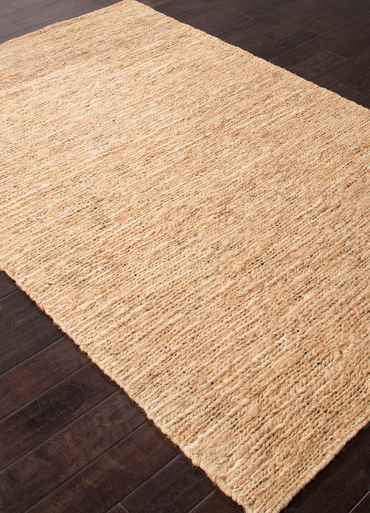 hula beige and brown jute and hemp Hand Knotted Rug - FloorShot