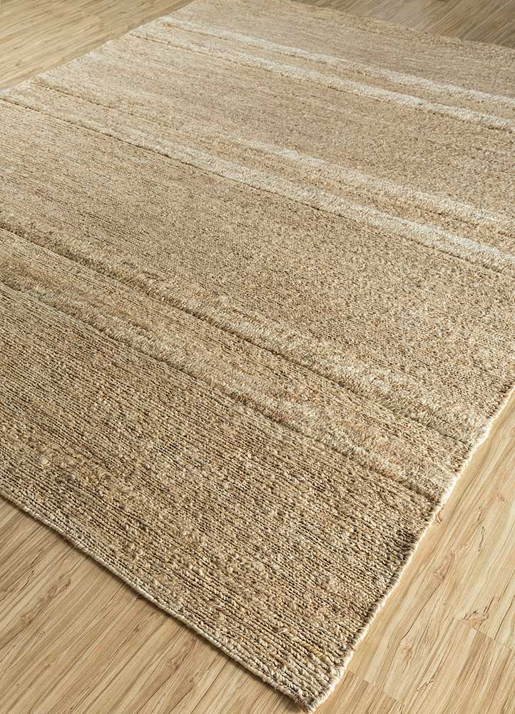 hula beige and brown jute and hemp Hand Knotted Rug - FloorShot