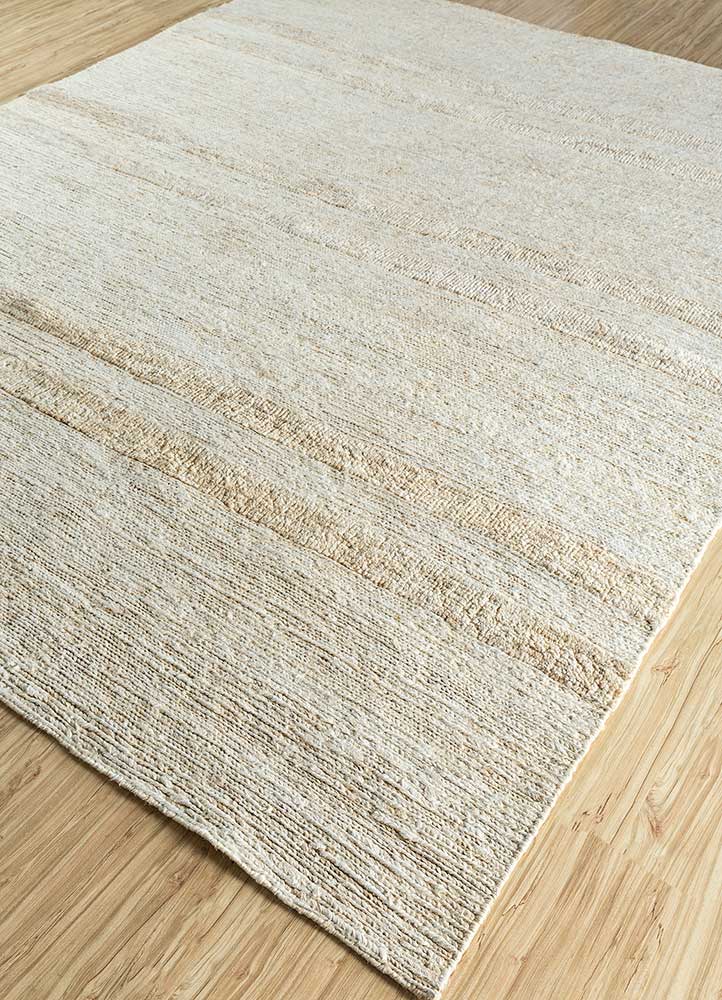hula beige and brown jute and hemp Hand Knotted Rug - FloorShot