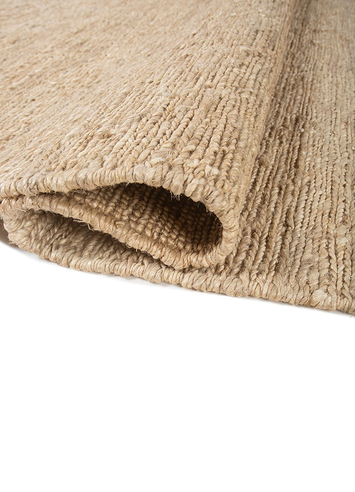 nomadic threads beige and brown jute and hemp Hand Knotted Rug - FloorShot