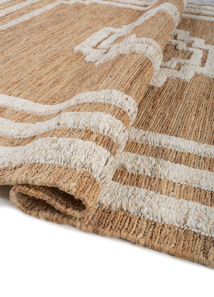 nomadic threads beige and brown jute and hemp Hand Knotted Rug - FloorShot nomadic threads beige and brown jute and hemp Hand Knotted Rug - FloorShot