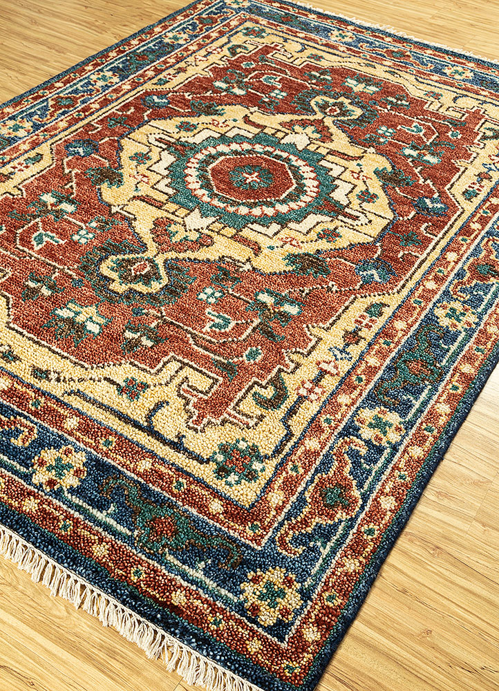 savana multi wool Hand Knotted Rug - FloorShot