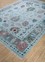 cyanna blue wool Hand Knotted Rug - FloorShot cyanna blue wool Hand Knotted Rug - FloorShot
