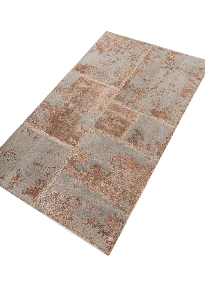 provenance grey and black wool and bamboo silk Hand Knotted Rug - FloorShot provenance grey and black wool and bamboo silk Hand Knotted Rug - FloorShot