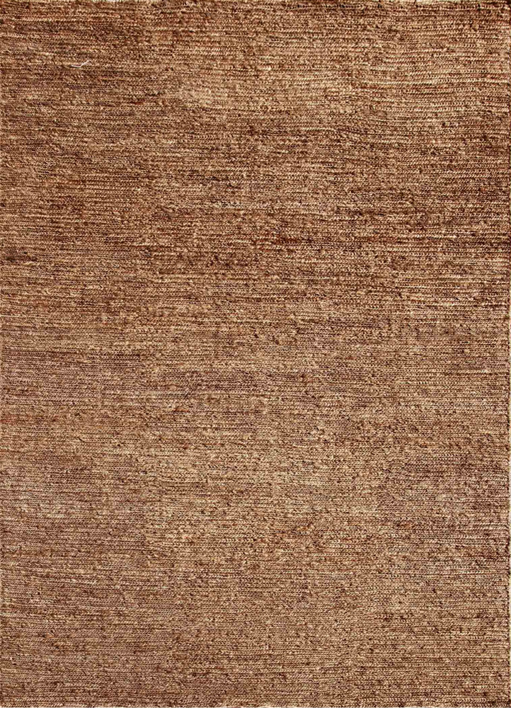 hula beige and brown jute and hemp Hand Knotted Rug - FloorShot