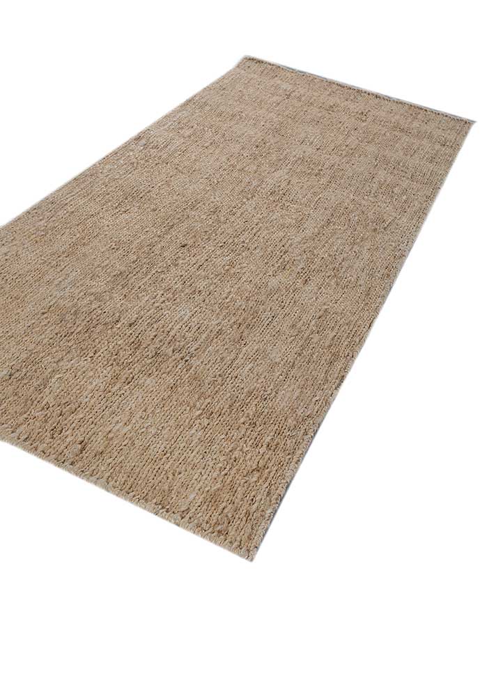 hula beige and brown jute and hemp Hand Knotted Rug - FloorShot