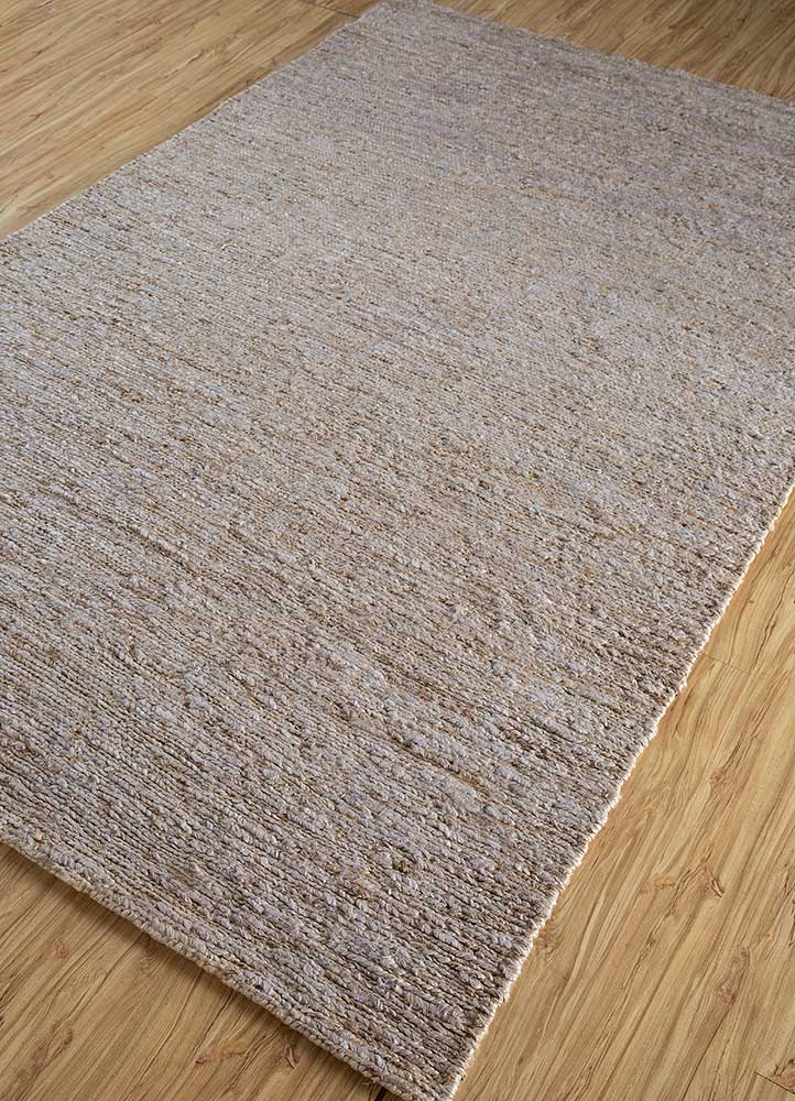 hula grey and black jute and hemp Hand Knotted Rug - FloorShot