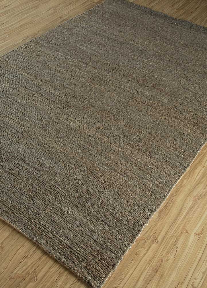 hula beige and brown jute and hemp Hand Knotted Rug - FloorShot