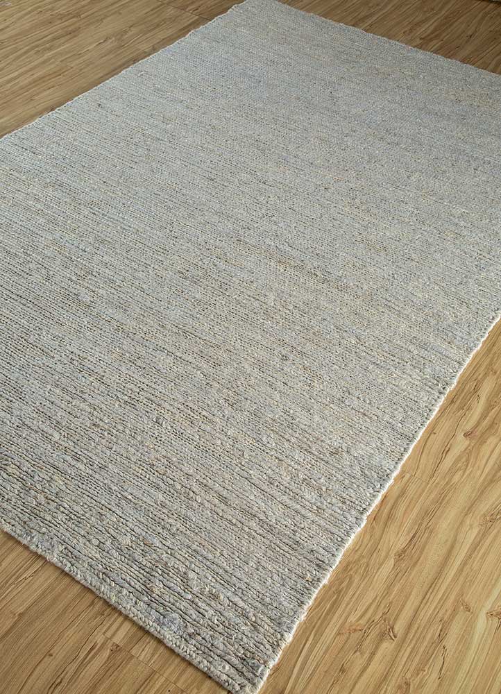 hula grey and black jute and hemp Hand Knotted Rug - FloorShot