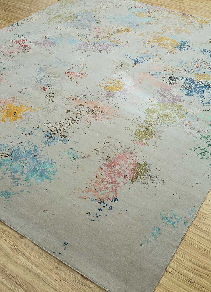 free verse by kavi multi wool and silk Hand Knotted Rug - FloorShot free verse by kavi multi wool and silk Hand Knotted Rug - FloorShot