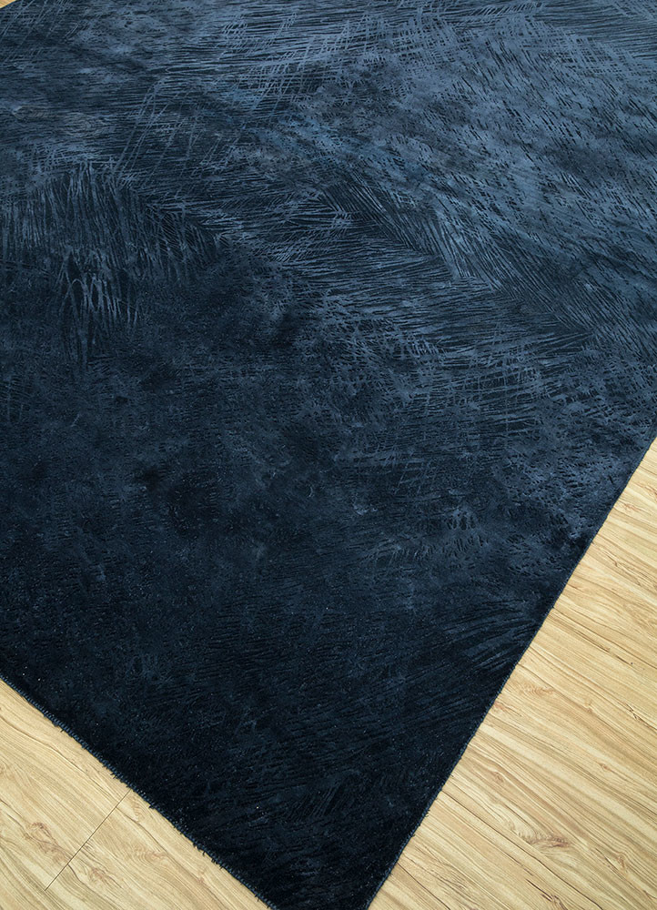 free verse by kavi blue wool and silk Hand Knotted Rug - FloorShot free verse by kavi blue wool and silk Hand Knotted Rug - FloorShot