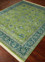aurora green wool and silk Hand Knotted Rug - FloorShot aurora green wool and silk Hand Knotted Rug - FloorShot