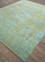 far east blue wool and silk Hand Knotted Rug - FloorShot far east blue wool and silk Hand Knotted Rug - FloorShot