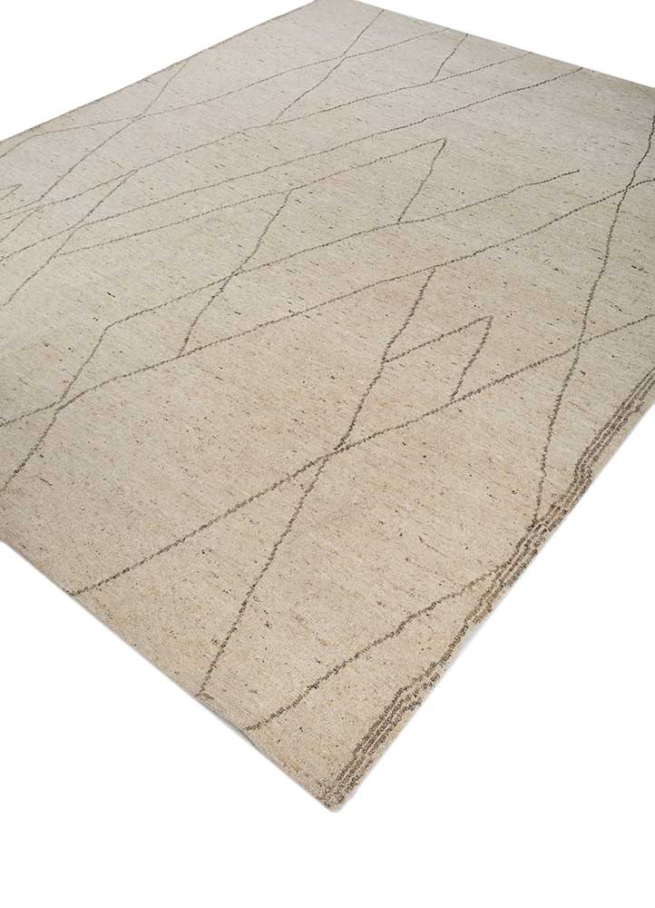 manifest ivory wool Hand Knotted Rug - FloorShot