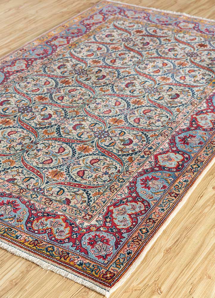 aalam multi wool Hand Knotted Rug - FloorShot aalam multi wool Hand Knotted Rug - FloorShot