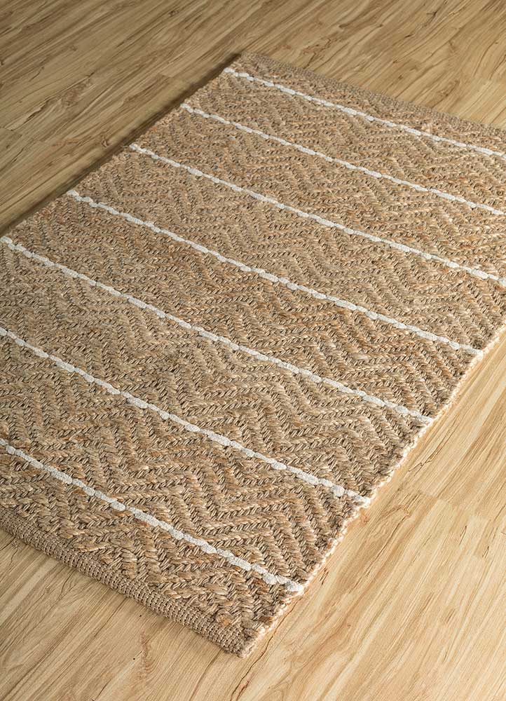 indusbar beige and brown jute and hemp Flat Weaves Rug - FloorShot indusbar beige and brown jute and hemp Flat Weaves Rug - FloorShot